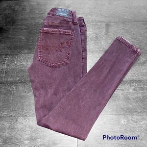 American Eagle Super Stretch Jeggings Size 2 Jeans Plum Purple Women